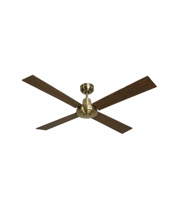 Luft Airfusion Quest II 1320mm Ceiling Fan - Antique Brass Wood