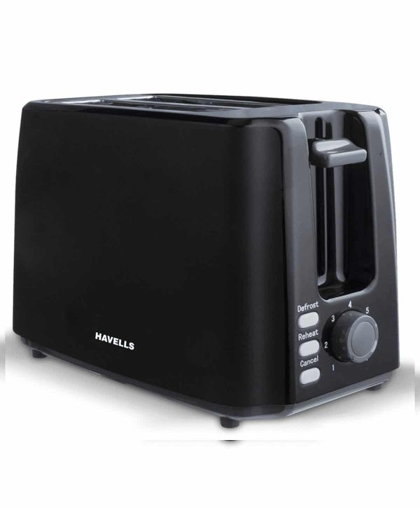Havells Crisp Plus 2 Slice Black 700W Pop Up Toaster