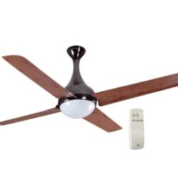 Havells Dew with Underlight 1320mm Ceiling Fan - Red Oak Black Nickel