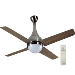 Havells Dew with Underlight 1320mm Ceiling Fan - Viking Teak Brushed Nickel