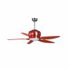 Luft Fiorano 1320mm Ceiling Fan - Transparent Red