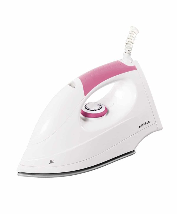 Havells Jio 1000W Dry Iron - white-Pink