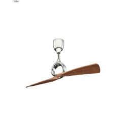 Luft Kichler Link 1370mm Ceiling Fan - Chrome Wood Finish