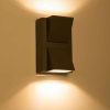 Luker Plutus Outdoor Wall 2x3W Architectural Light - LODARCD-6D