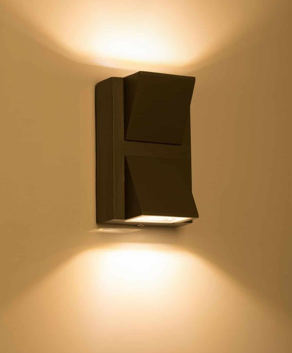 Luker Plutus Outdoor Wall 2x3W Architectural Light - LODARCD-6D