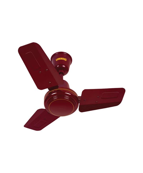 Luminous Rapid 600mm 3 Blade Ceiling Fan - Cherry Red