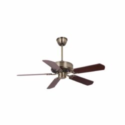 Luft Shelby Antique 1320mm Brass Wood Ceiling Fan