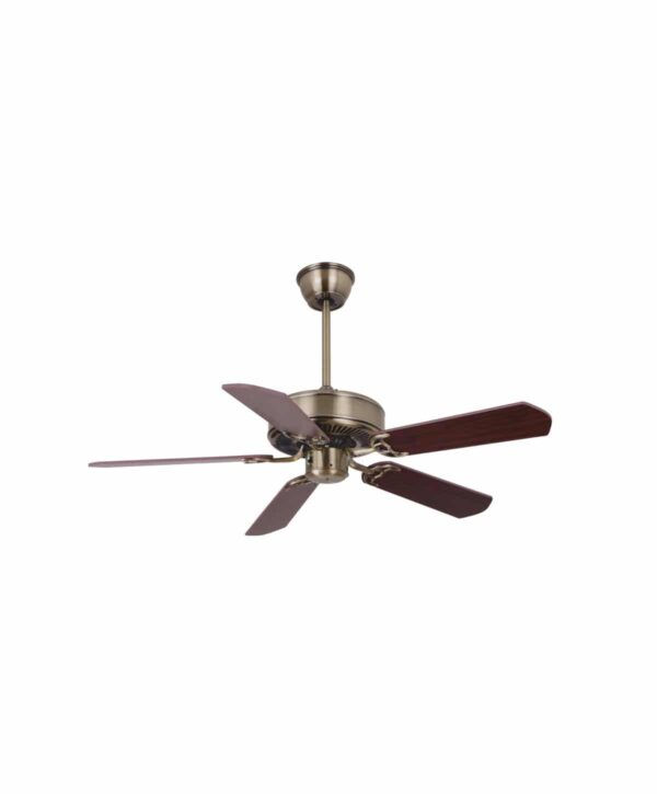 Luft Shelby Antique 1320mm Brass Wood Ceiling Fan