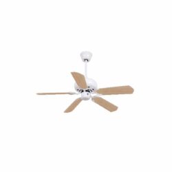 Luft Shelby Antique 1060mm Ceiling Fan - White Wood