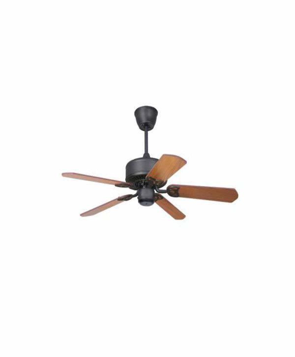 Luft Shelby Antique 1060mm Ceiling Fan - Black Wood