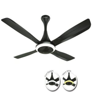 Havells Urbane with Underlight 1320mm Ceiling Fan - Black Nickel