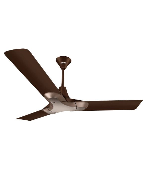 Luminous New York Brooklyn 1200mm 3 Blade Ceiling Fan - Ale Brown