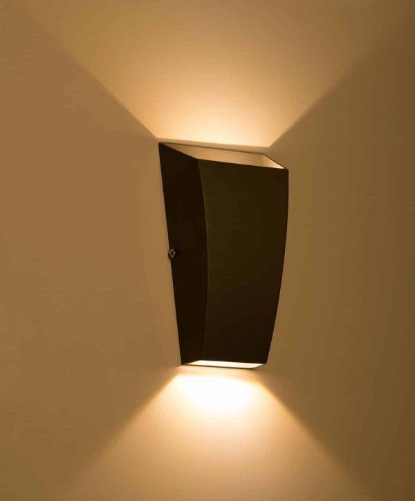 Luker Plutus Outdoor Wall 2x3W Architectural Light - LARCUPD-6D