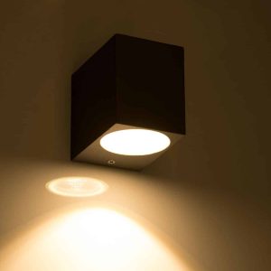 Luker Plutus Outdoor Wall 1x3W Architectural Light - LODSQS3D