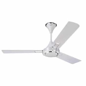 V Guard Glado Prime 1200mm Ceiling Fan - Pearl-White-Silver