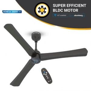 Atomberg Renesa Smart+ 1200mm IOT enabled Ceiling Fans with BLDC Motor and Remote Earth Brown