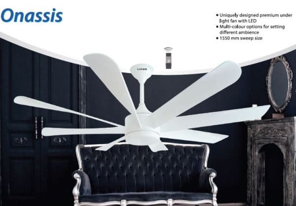 Luker ONASSIS 1550mm Underlight Multicolor LED Ceiling Fan with Remote