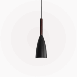 Luker Indoor Hanging Light FLO BLACK P1- LHL215E BK