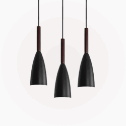 Luker Indoor Hanging Light FELO BLACK P3-LHL215E3 BK