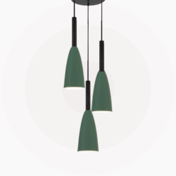 Luker Indoor Hanging Light FLO GREEN P3-LHL215E3 GR