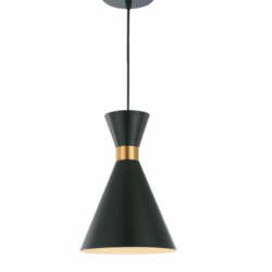 Luker Indoor Hanging Light LINDO BLACK-LHL212E BK
