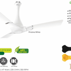LUMINOUS PROPELAIRE 1200mm 3STAR  CEILING FAN- Pristine White