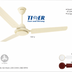 LUMINOUS TIGER 1200mm 1 Star 3 Blade Ceiling Fan- Ivory
