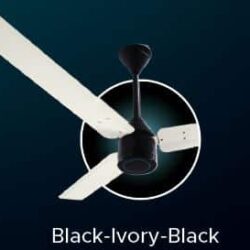 Luker SIZE ZERO 1200mm - Black-Ivory-Black BLDC Ceiling Fan