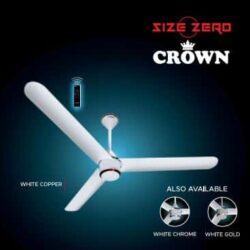 Luker SIZE ZERO CROWN 1200mm - White Copper BLDC Ceiling Fan