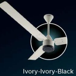 Luker SIZE ZERO 1200mm - Ivory-Ivory-Black BLDC Ceiling Fan