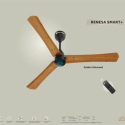 Atomberg RENESA Smart+1200mm 5STAR Ceiling Fan Wooden Finish Golden Oakwood