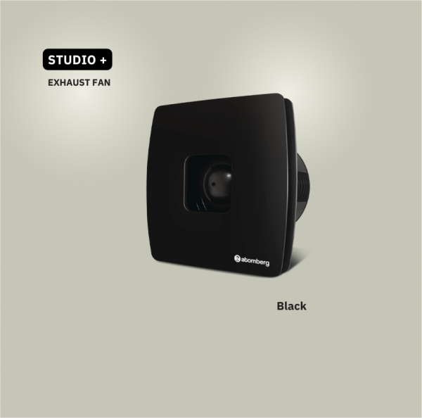 ATOMBERG STUDIO+ 150MM EXHAUST FAN -Black
