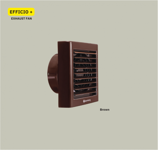 ATOMBERG EFFICIO + 150MM EXHAUST FAN- Brown