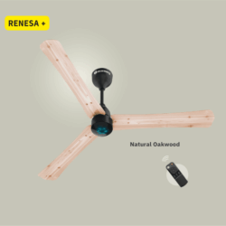 ATOMBERG RENESA+ 1400mm Ceiling Fan- Natural Oakwood