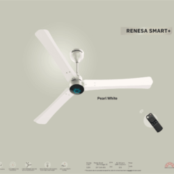 Atomberg RENESA SMART+1200mm Ceiling Fan Metallic Finish - Pearl White