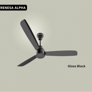 ATOMBERG RENESA PRIME Regulator 1200mm Ceiling Fan- Gloss black