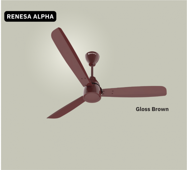 ATOMBERG RENESA PRIME Regulator 1200mm Ceiling Fan-Gloss Brown