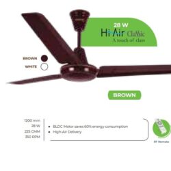 Luminous HI-Air Classic 1200mm BLDC Ceiling Fan - Brown